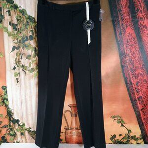 NWT Charter Club Sz 8R Black Classic Fit Straight Leg Career Dress Pants